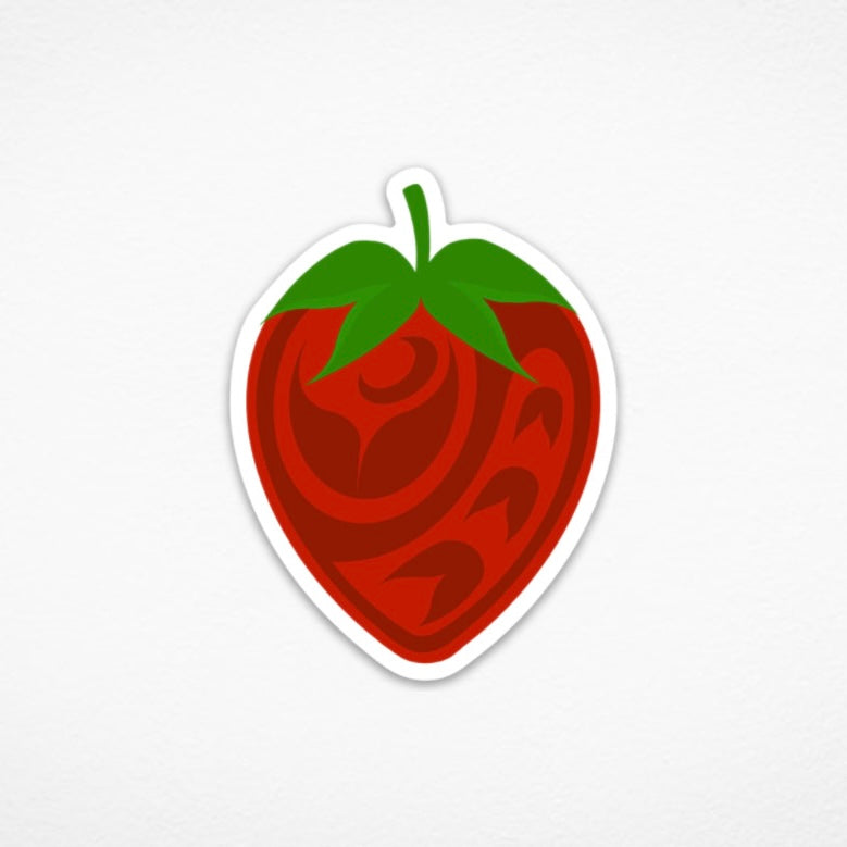 A-MO’-TE STRAWBERRY STICKER