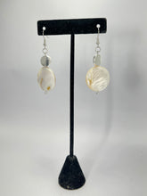 Load image into Gallery viewer, TWO-TIERED MOTHER OF PEARL DANGLES
