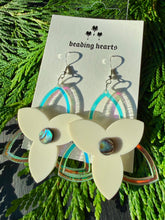 Load image into Gallery viewer, Trillium Acrylic Earrings - Abalone
