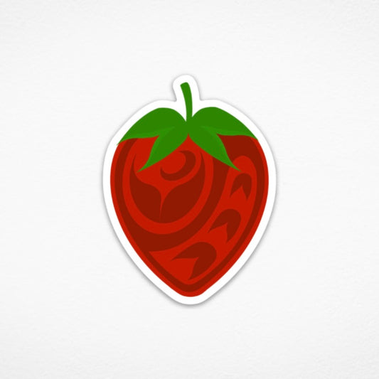 A-MO’-TE STRAWBERRY STICKER