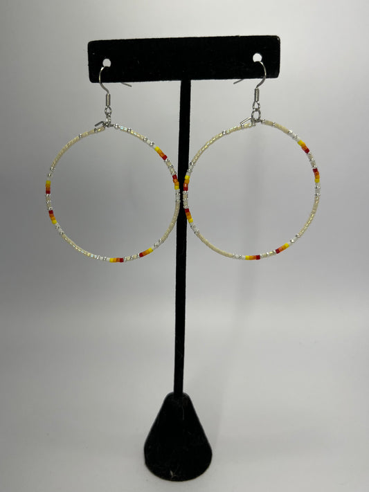 Cream Ceylon Hoop