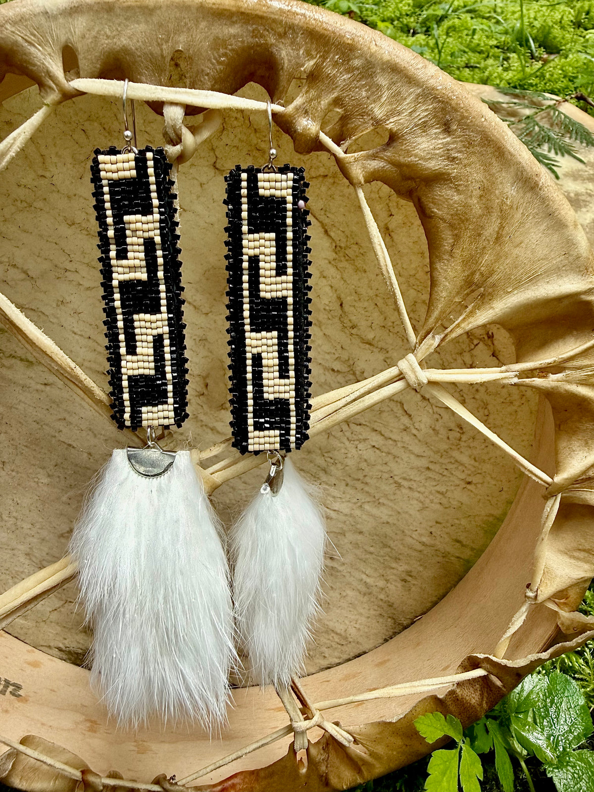 oluk beaded earrings