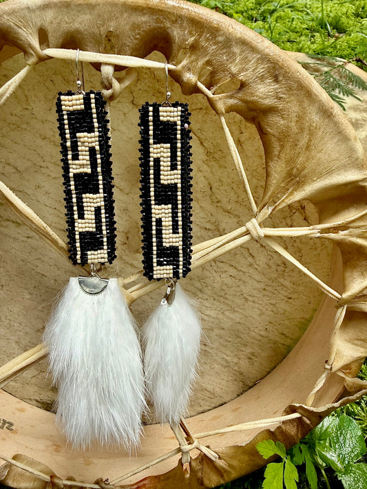 oluk beaded earrings