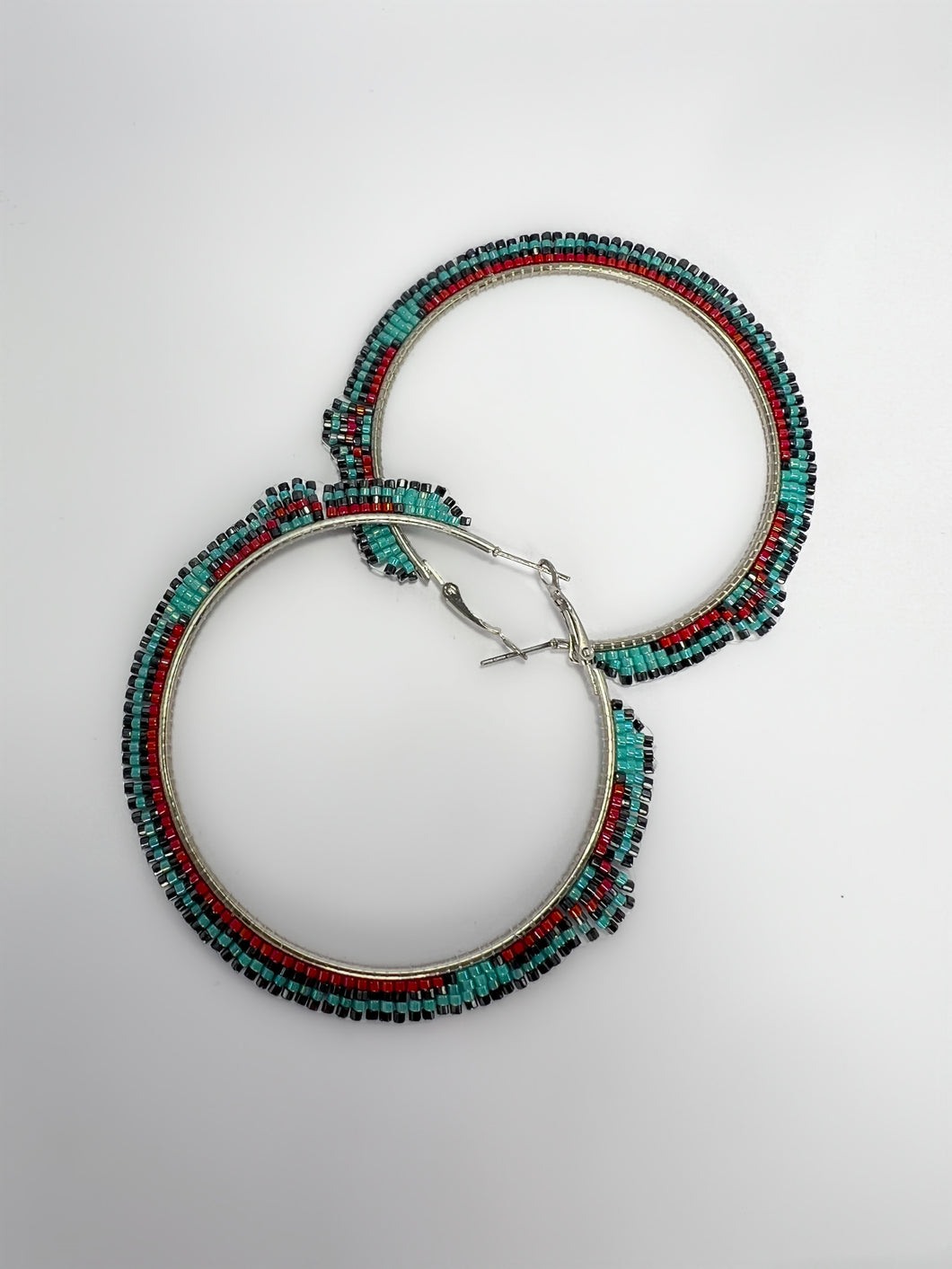 beaded hoops