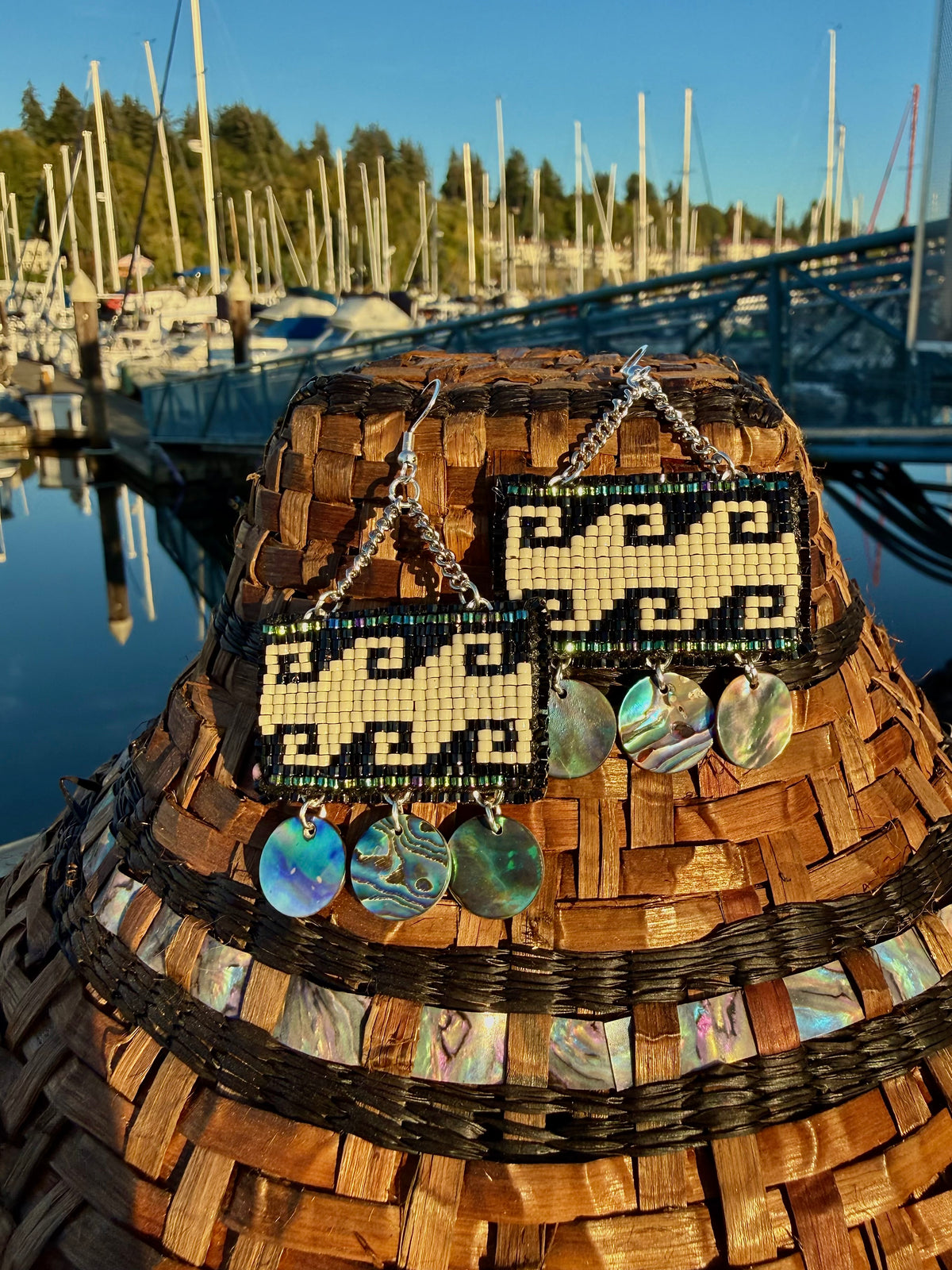 chuck chahko pe klatawa beaded earrings