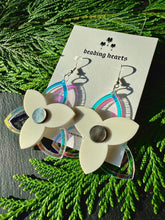 Load image into Gallery viewer, Trillium Acrylic Earrings - Mother of Pearl
