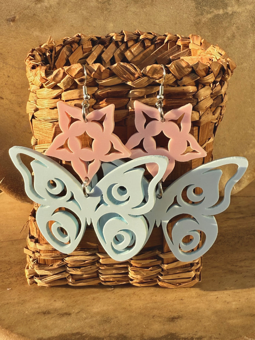 Butterfly Kisses Acrylic Earrings