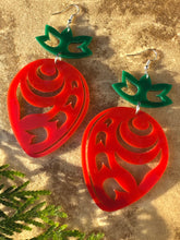 Load image into Gallery viewer, Salish Strawberries Acrylic Earrings
