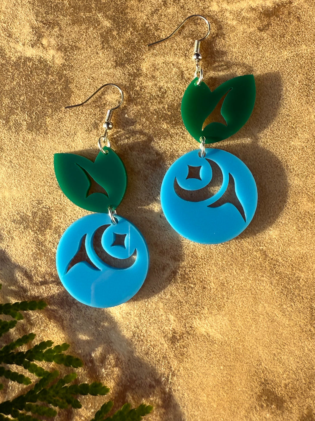 Blueberry Bliss Acrylic Earrings