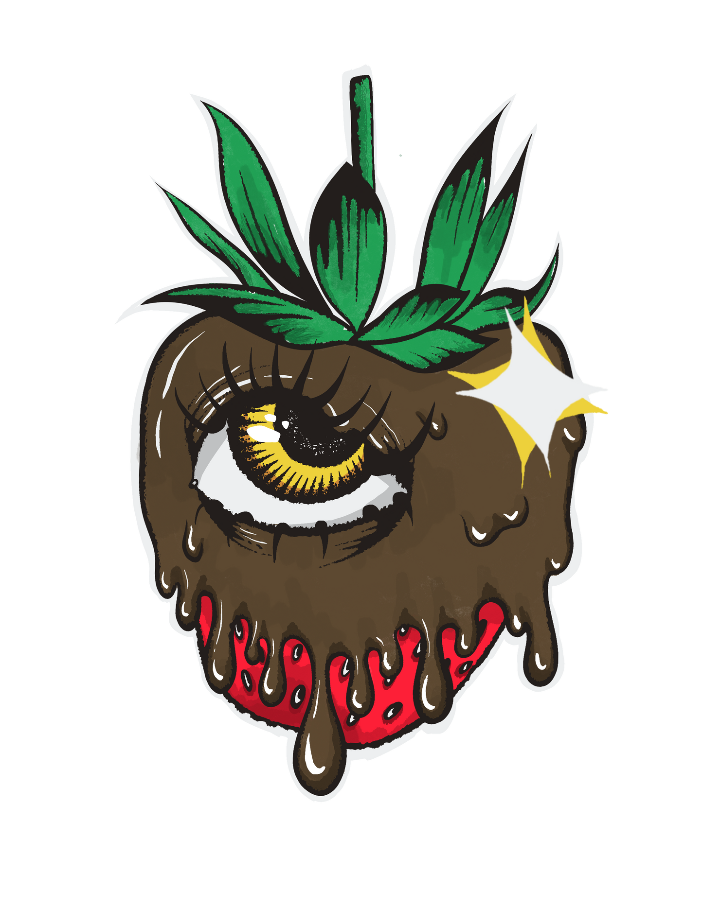 STRAWBERREYE STICKER