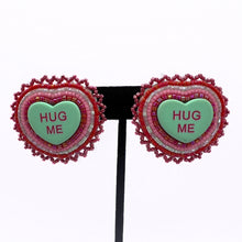 Load image into Gallery viewer, MINT GREEN SWEETHEARTS-INSPIRED BEADED EARRINGS
