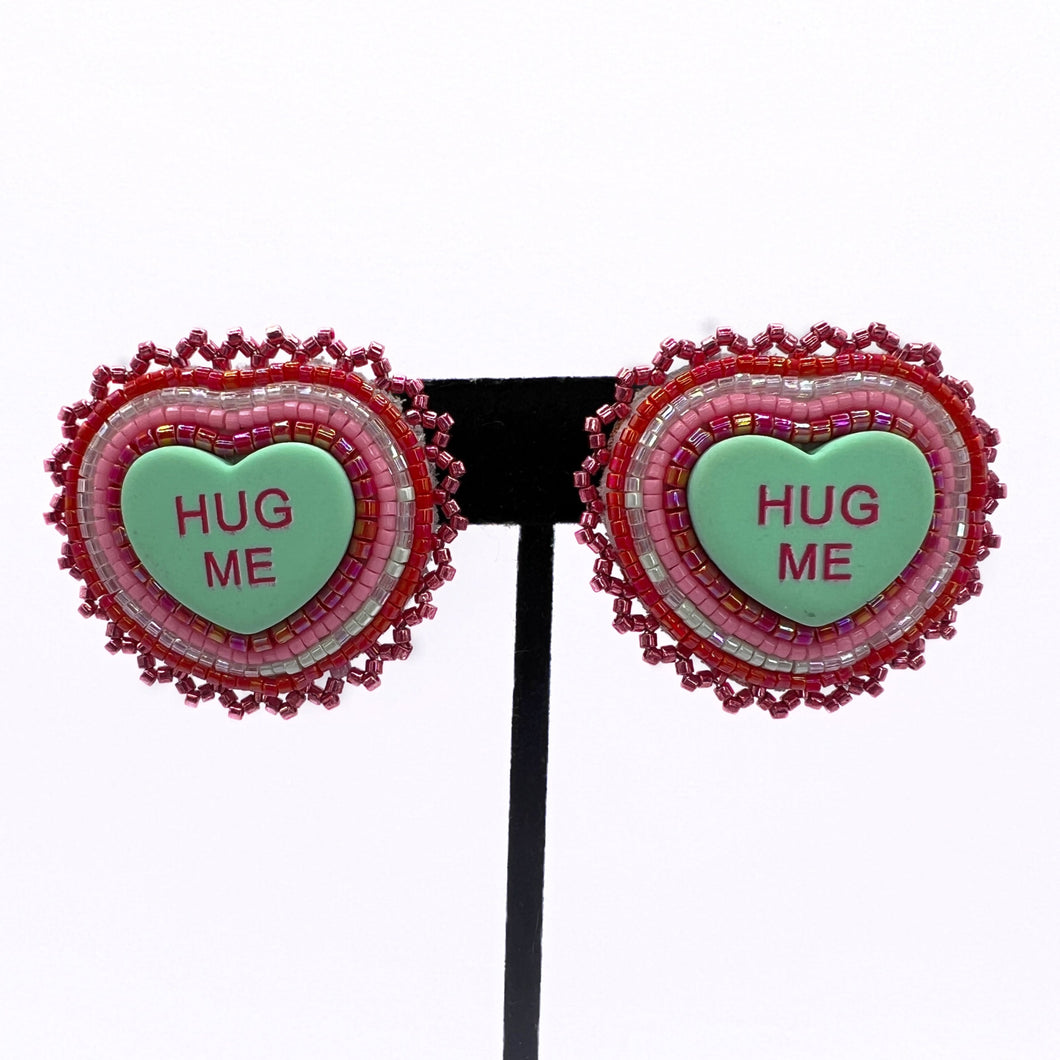 MINT GREEN SWEETHEARTS-INSPIRED BEADED EARRINGS