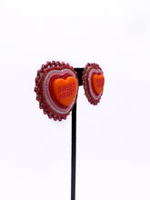 Load image into Gallery viewer, ORANGE SWEETHEARTS-INSPIRED BEADED EARRINGS
